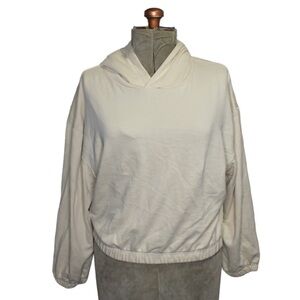 🎀5/$30 Buffalo David Bitton Cream Cropped Hoodie Size XL
